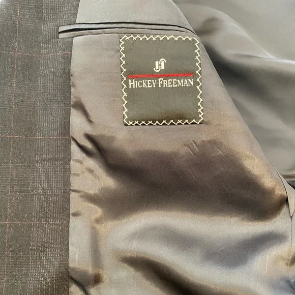 Hickey Freeman Gray Suit with Professional Tailoring Suits